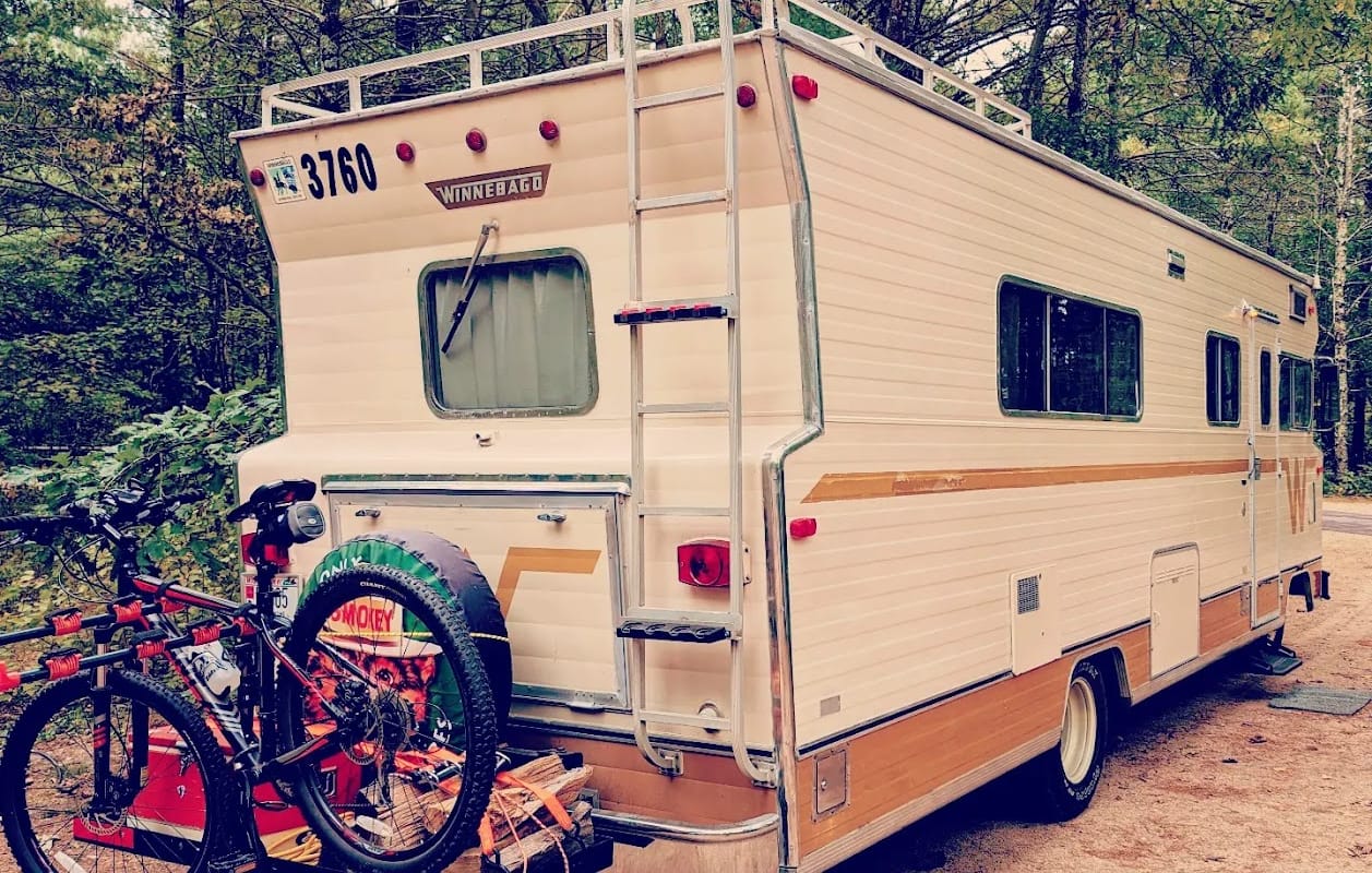 1971 Winnebago D25 Chieftain view from rear